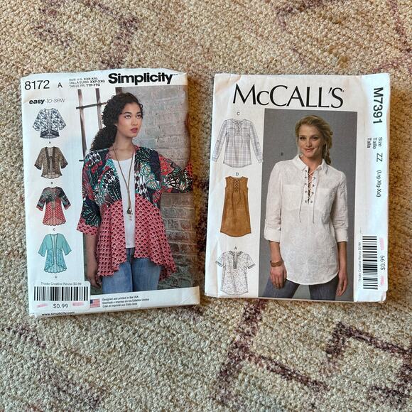 MCCALLS SIMPLICITY NEW LOOK MIMI G Sewing Patterns Uncut Casual Classic Preppy - Picture 3 of 7